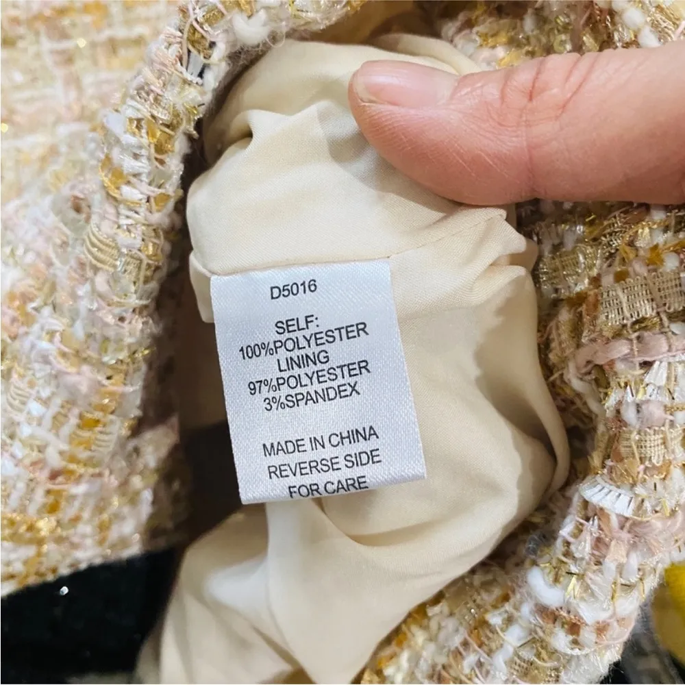 Alexia Admor tweed button up dress with gold buttons NWT - Image 11