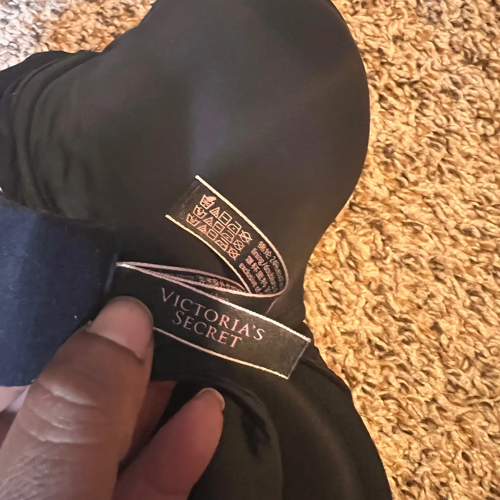 Victoria's Secret‎ T-Shirt Lightly Lined Demi Bra Black Comfortable 32DD - Image 3