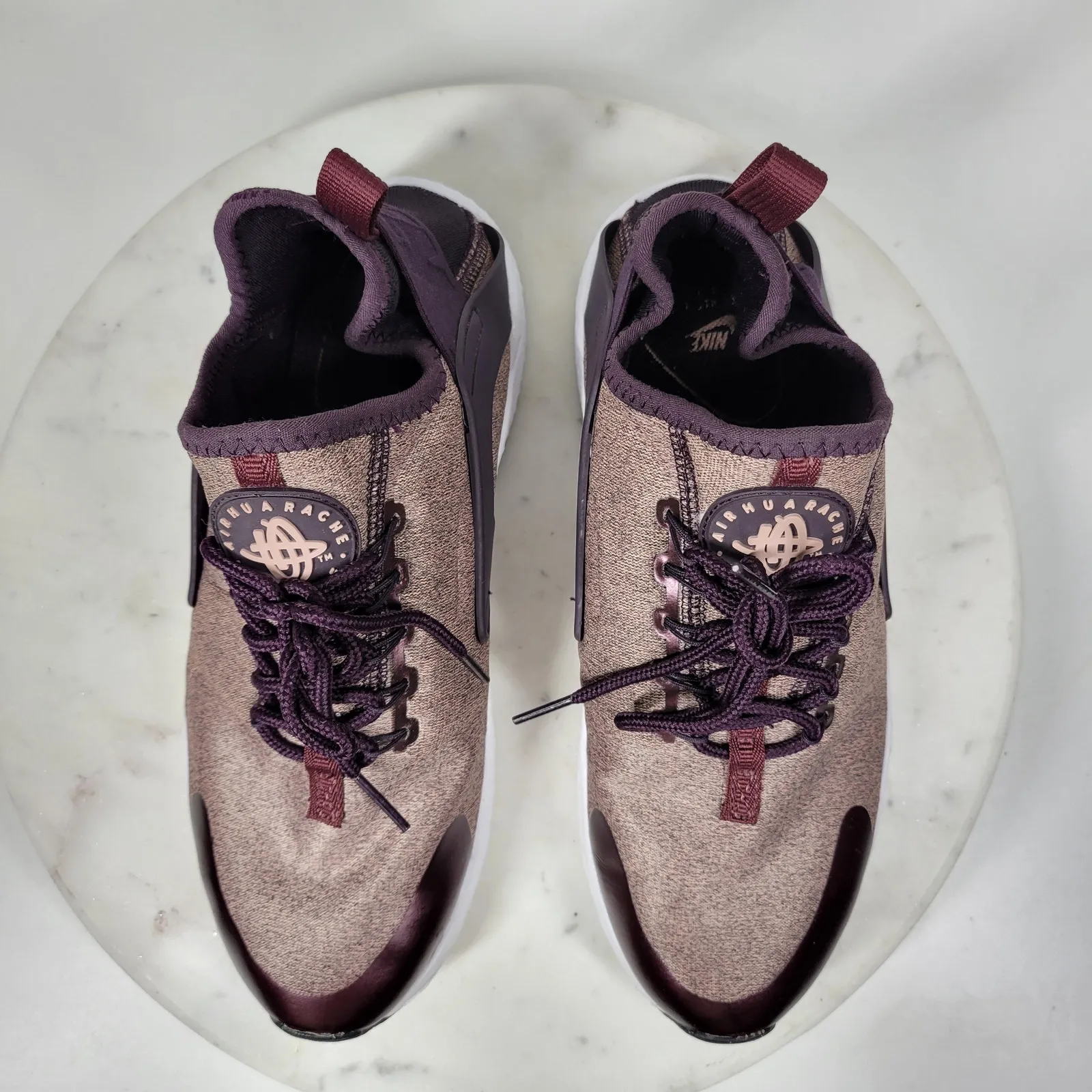 Nike Air Huarache Sneakers Women 8 Port Wine‎ Ultra Running Shoes Activewear - Image 15