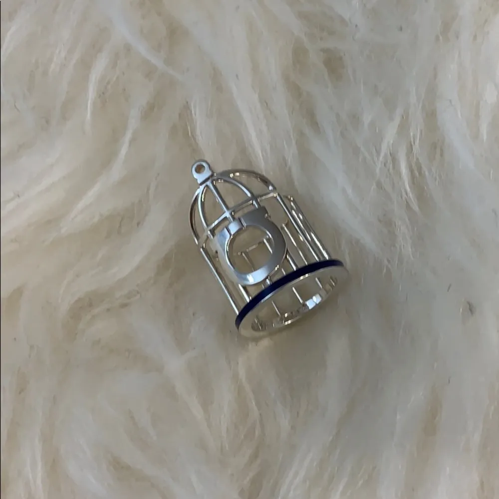 New Ferragamo cage sterling silver ring - Image 3