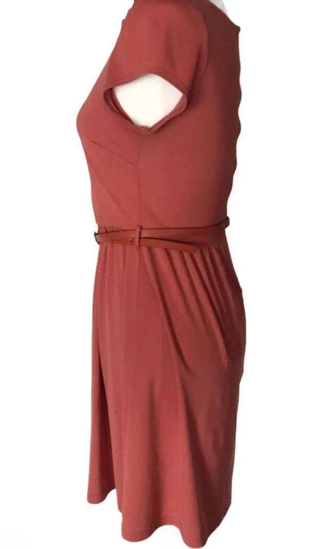 Belted Fit & Flare Dress - Image 4