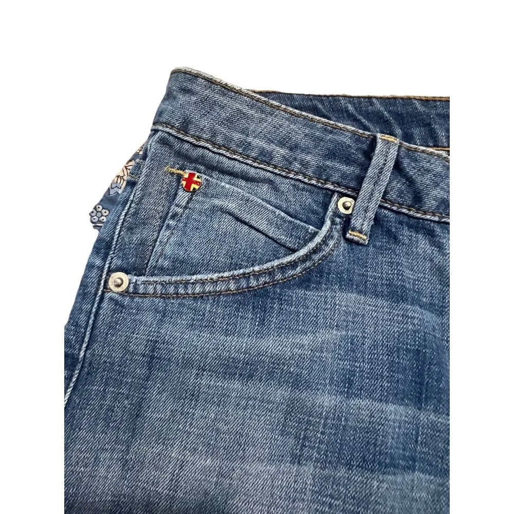 Hudson Denim Cuffed Bootie Shorts Back Flap Pockets Daisy Dukes Sz 29 - Image 2