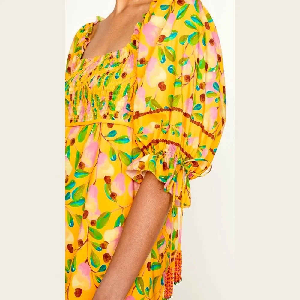 NWT FARM Rio Mini Cashew Maxi Dress - Image 6