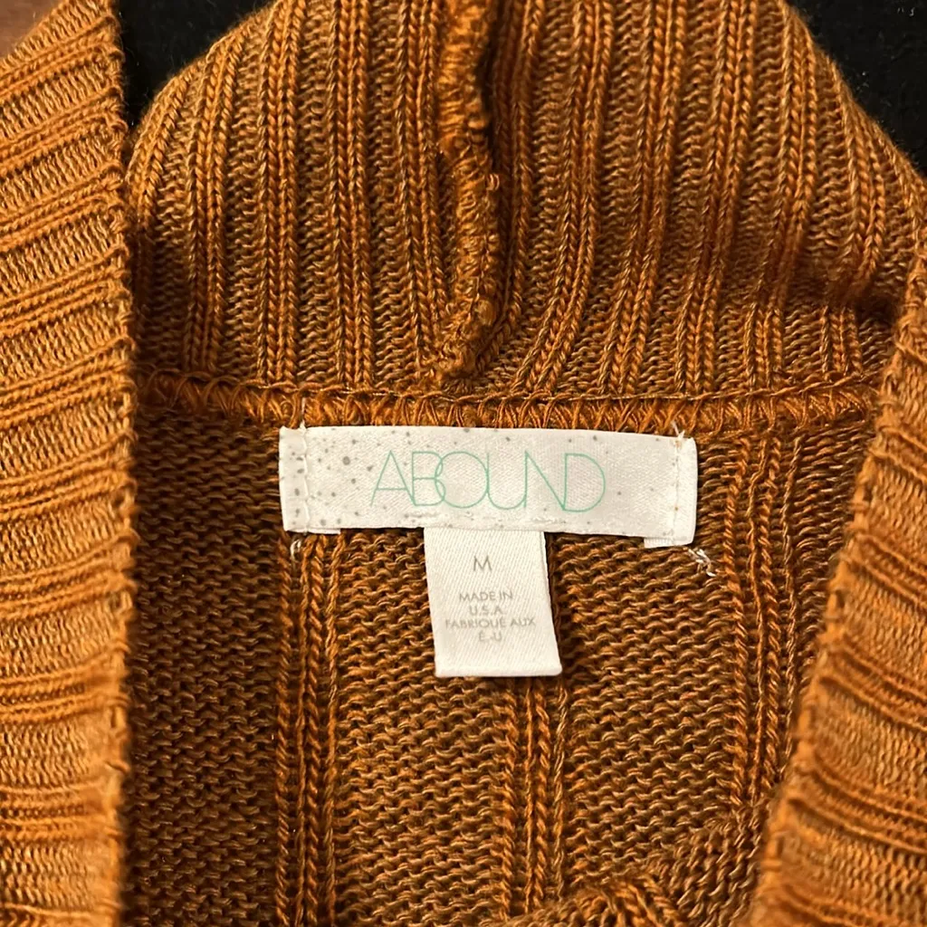 Abound Turtleneck Sweater in Rust, Medium, NWOT - Image 3