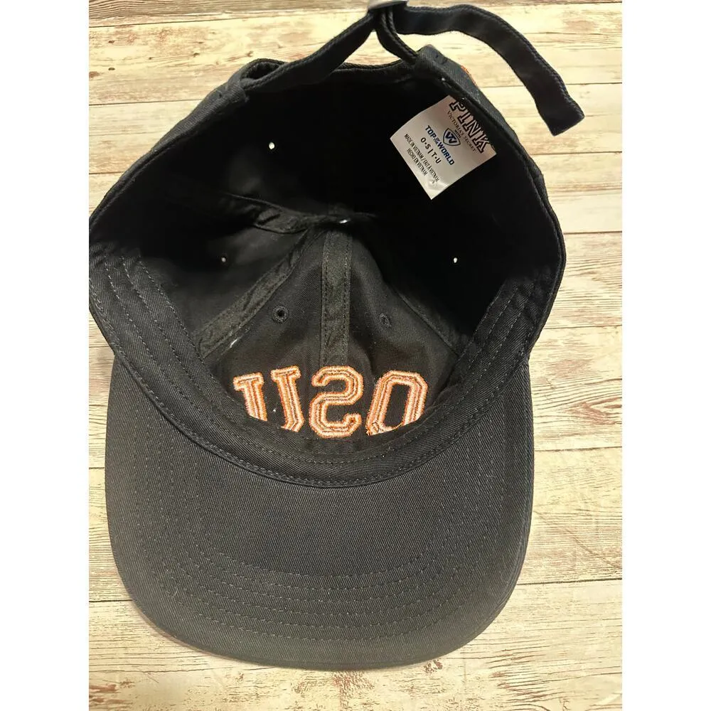 PINK OSU Baseball Hat Cap Women's Adjustable One-Size Oklahoma State Pokes Black - Image 5