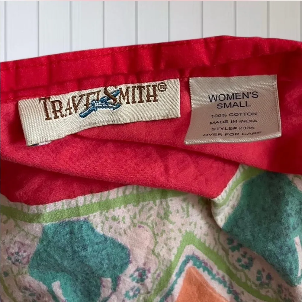 BOGO TravelSmith Bohemian Wrap Sequin Floral Midi Skirt Red - Image 3