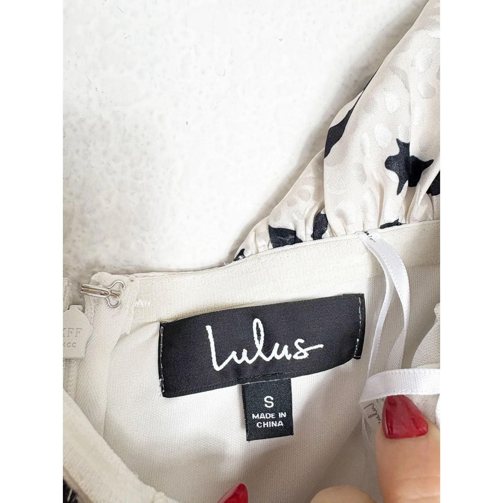 Lulus It's Fierce Ivory Leopard Print Satin Off - Image 5