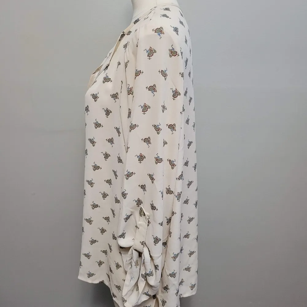 Nordstrom's Bobeau paisley fan print tunic size 1x - Image 4