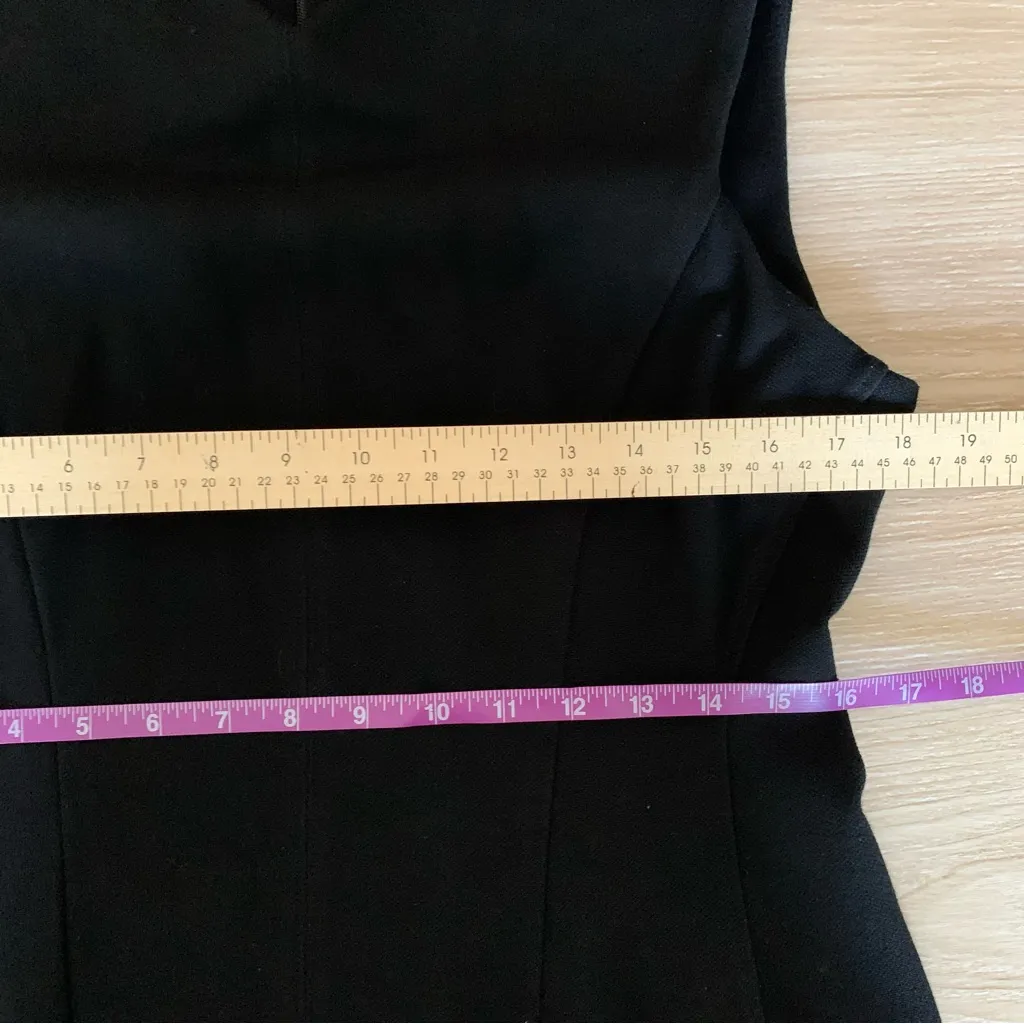 MM. Lafleur 12 Maggie Sheath Dress Textured Ponte Black Office Career Business - Image 10