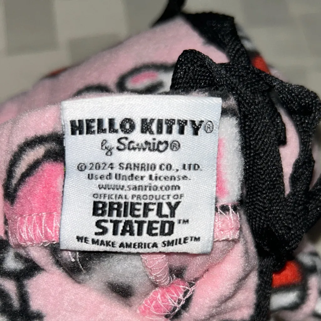 Hello Kitty Pink Fleece Lounge Pants - Image 4
