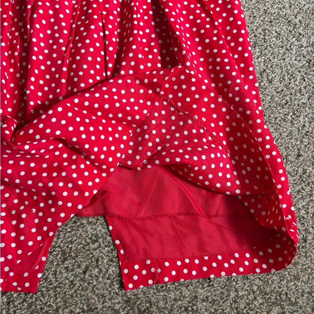 Vintage Red & White Polka Dot Dress Size undefined - Image 8