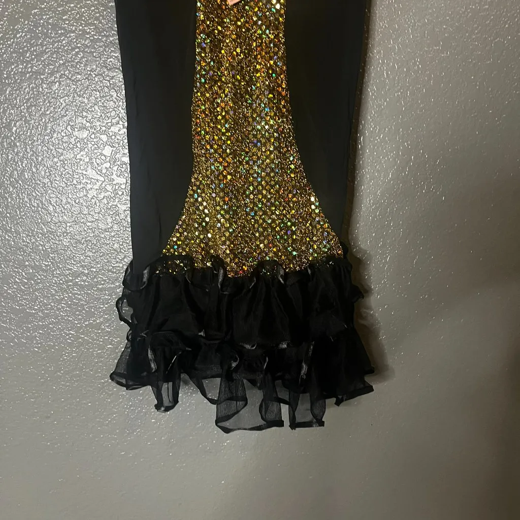 Lovely Day Black Rhinestone Chemise Lingerie Dress Sz M Sparkle Nightwear - Image 7