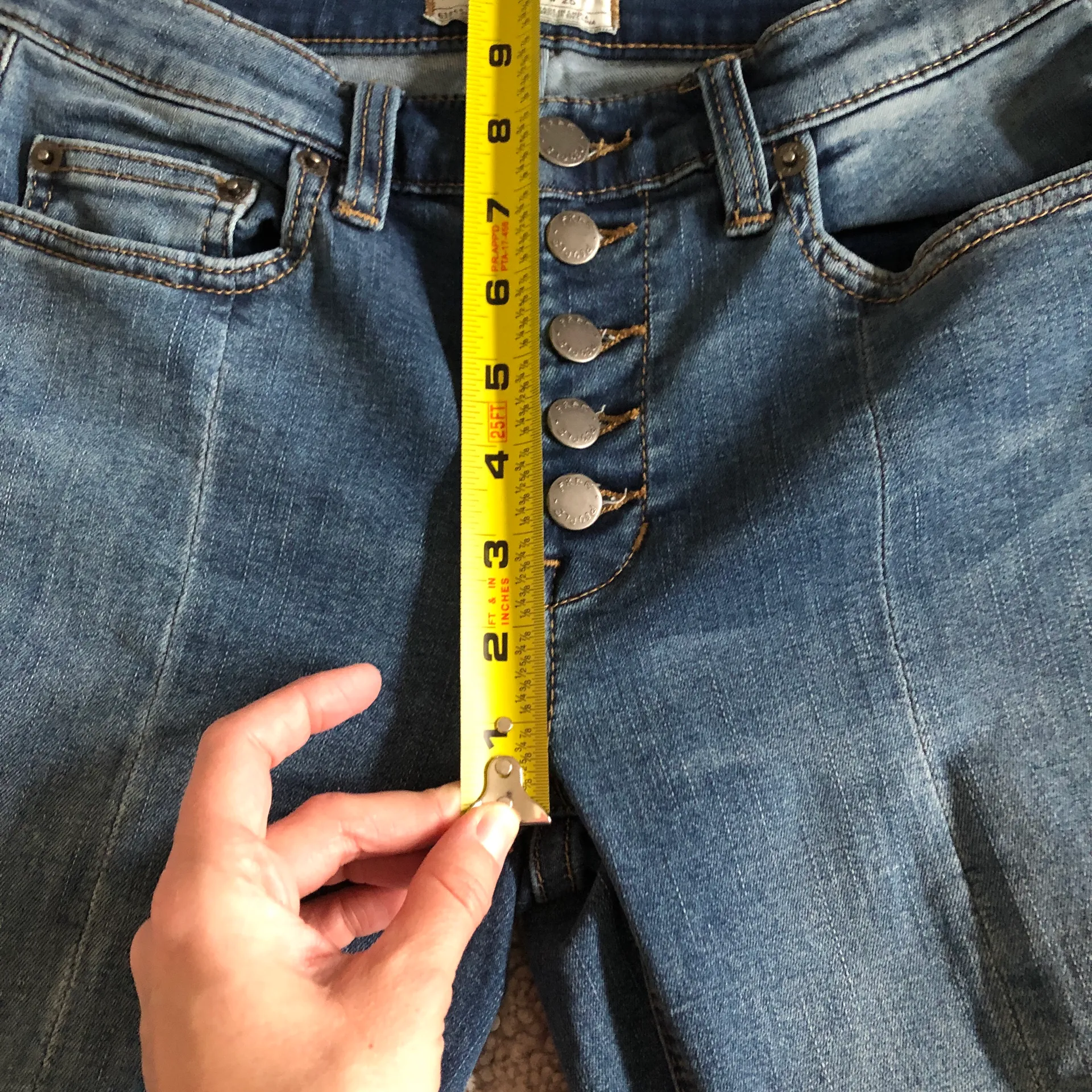 Sierra Crop Raw Hem Button Fly Jeans - Image 5