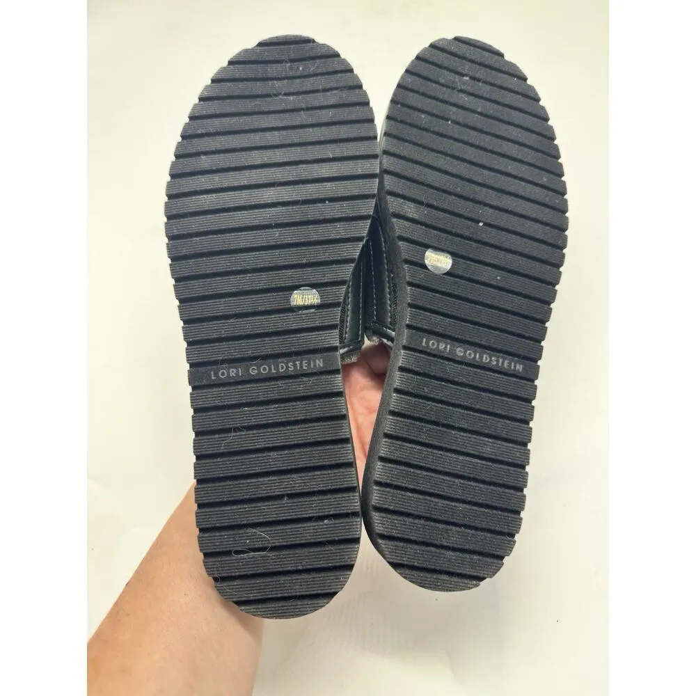 NWD Lori Goldstein Collection Slip On Woven Sheer Mesh Sandal Black Slides Sz 7 - Image 10