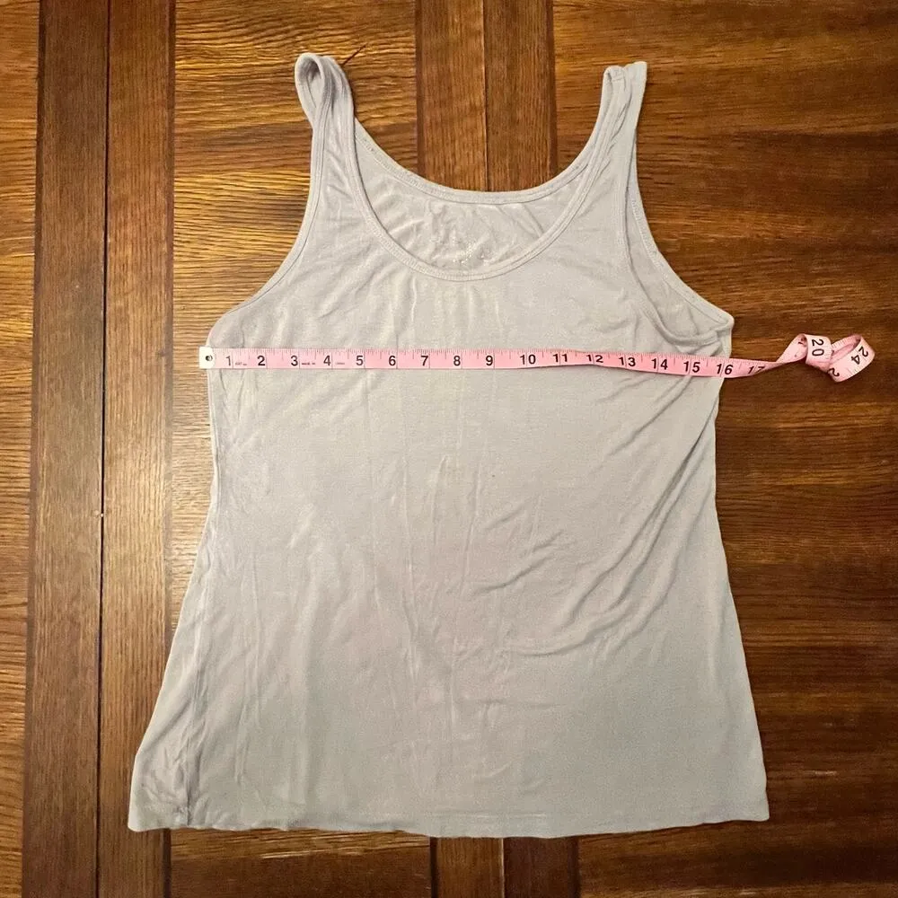 Old Navy Super Soft Light Gray Tank Top Size XL - Image 2