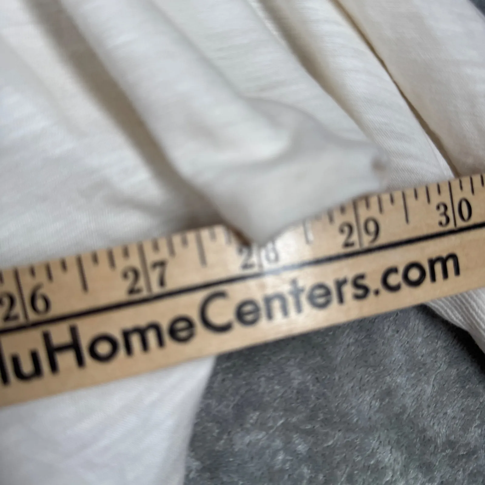 Lou & Grey Shirt Dolman Slub Knit Tunic Top Casual Everyday White Neutral Size M - Image 8