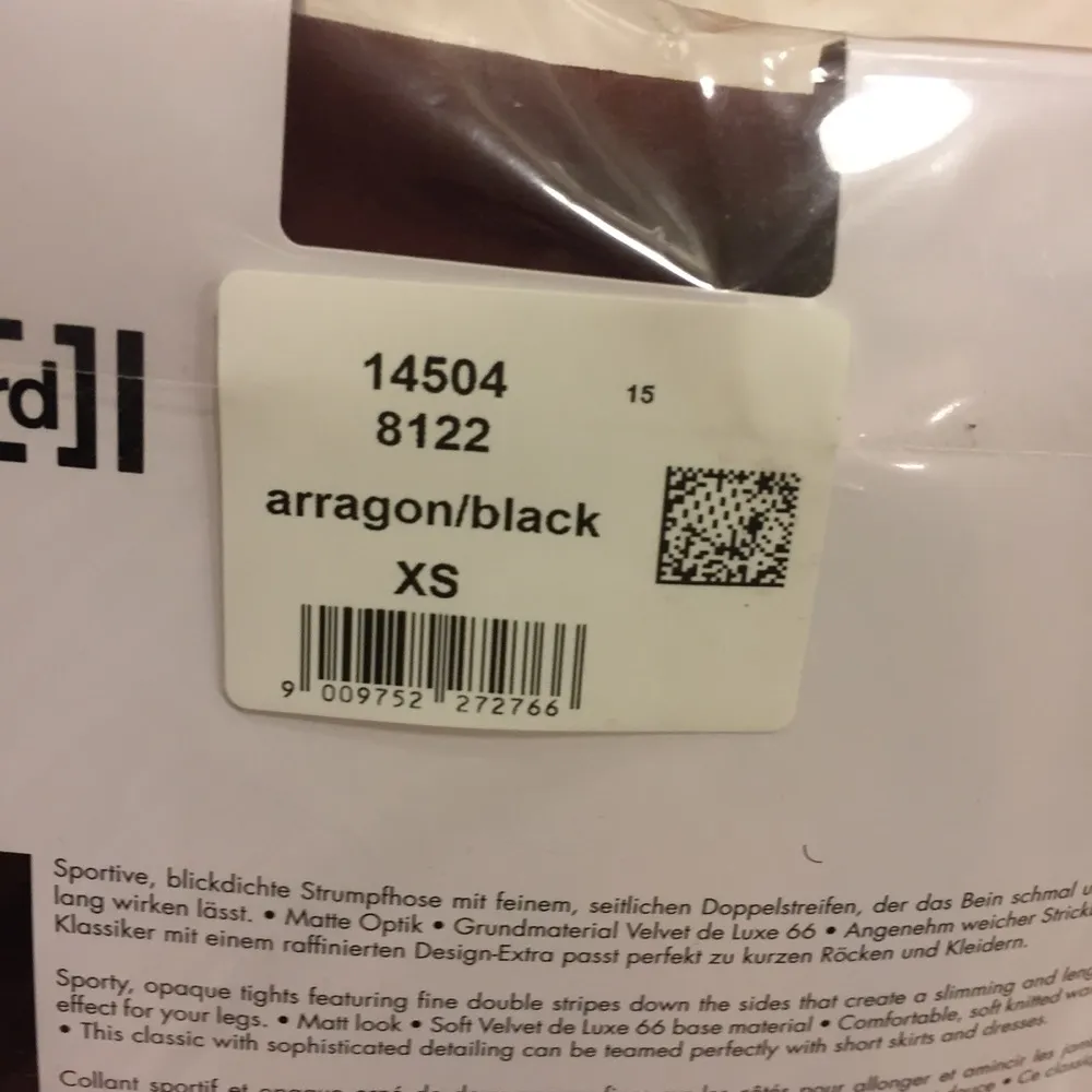 Wolford opaque straight line Tights. Xs. - Image 4