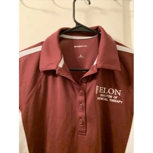 Elon University Women's Polo Shirt "Doctor Of Physical Therapy" Size Small - Image 3