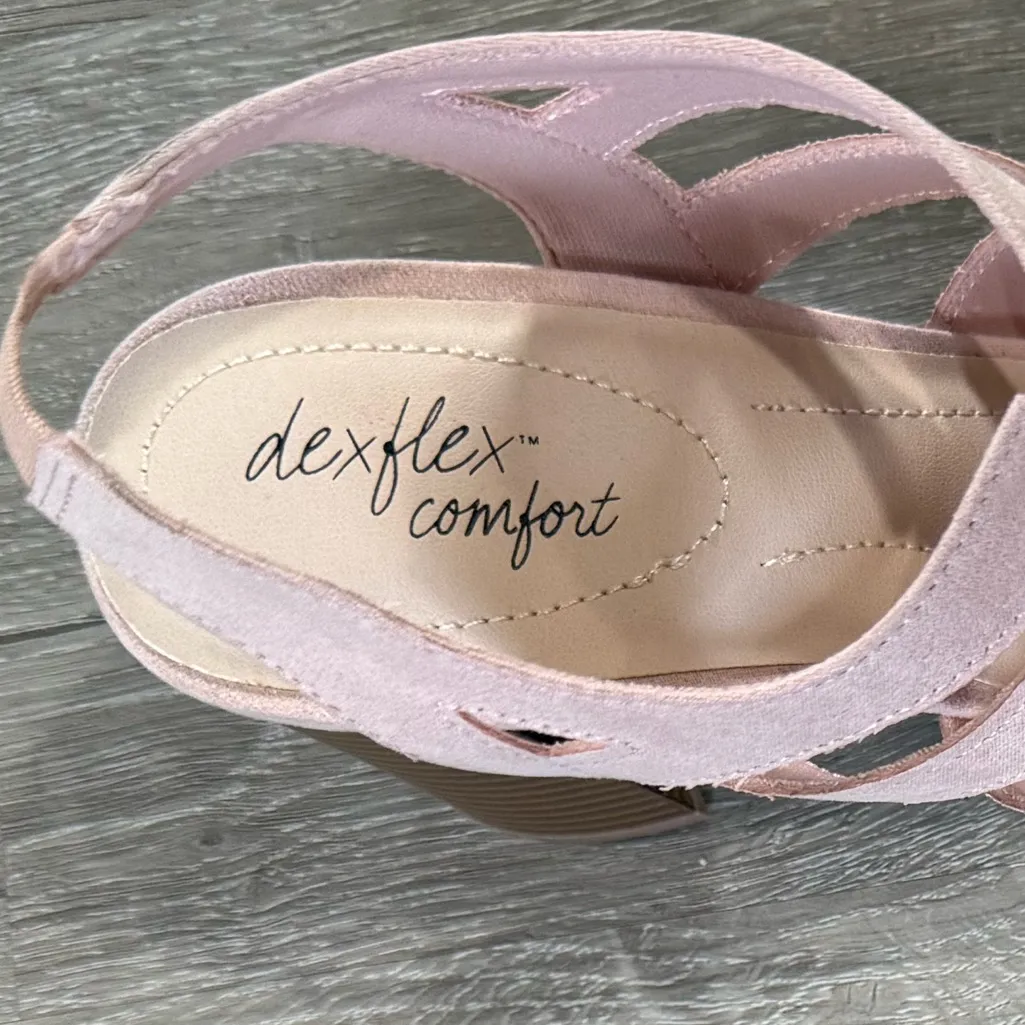 Dexflex Comfort Light Pink Strappy Heels,Size 7 Teagan Blush - Image 9