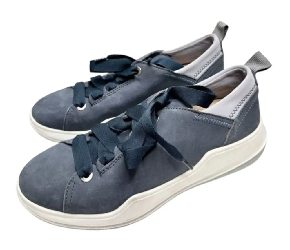 Romika Blue Suede Leather Lace Up Comfort Sneakers Women's Size 6US Blue - Image 1