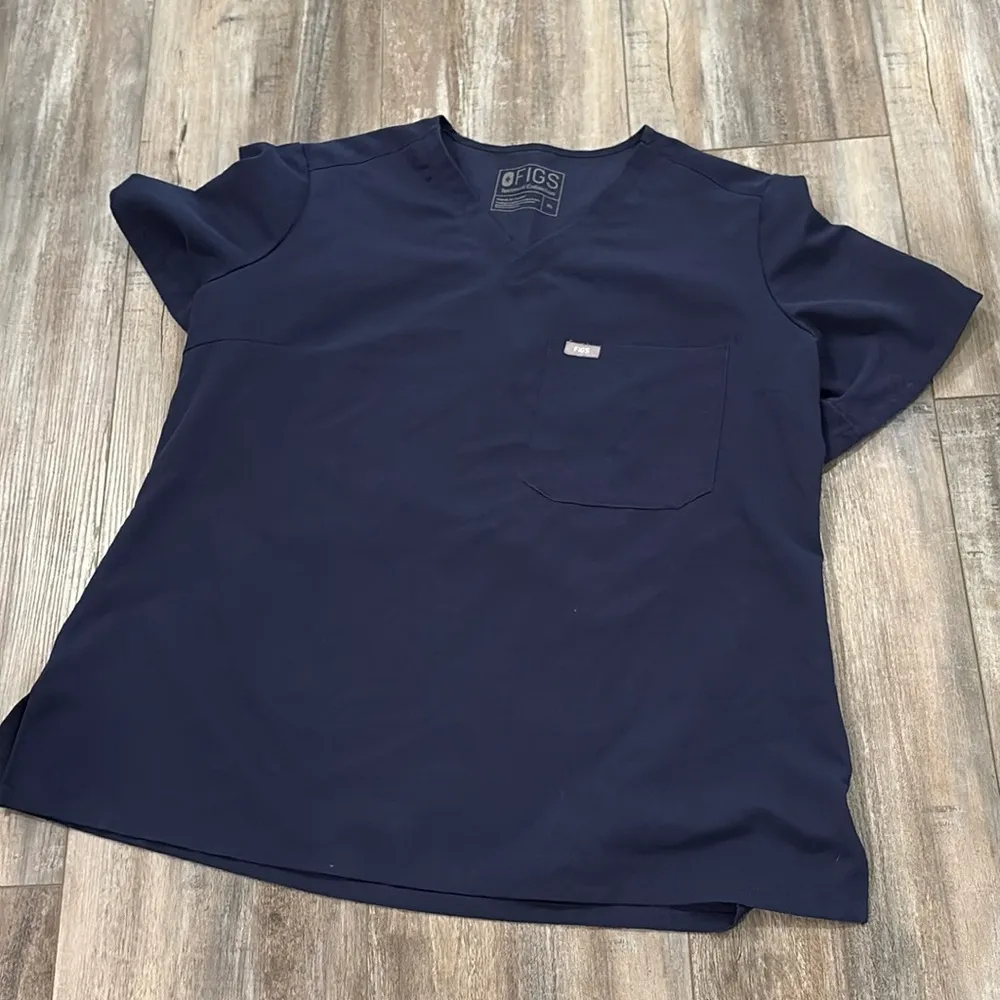 Figs Navy Scrub Top size XL - Image 2