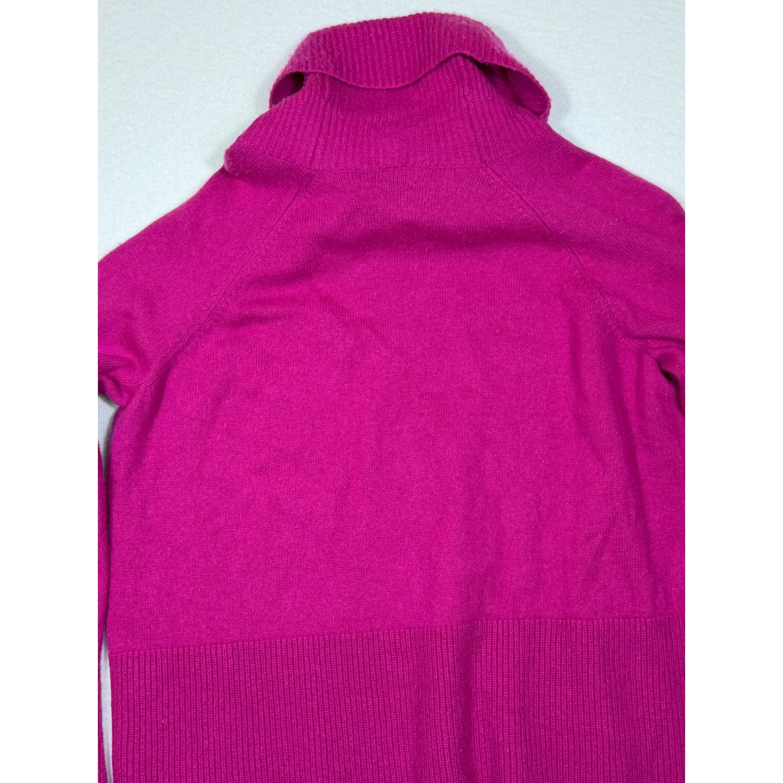 Athleta Fuchsia Pink Wool Cashmere Turtleneck Sweater Size SM - Image 7