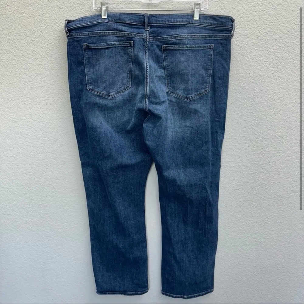 Banana Republic Jeans Women's Plus Size 35 Dark Wash Girlfriend Straight… - Image 2