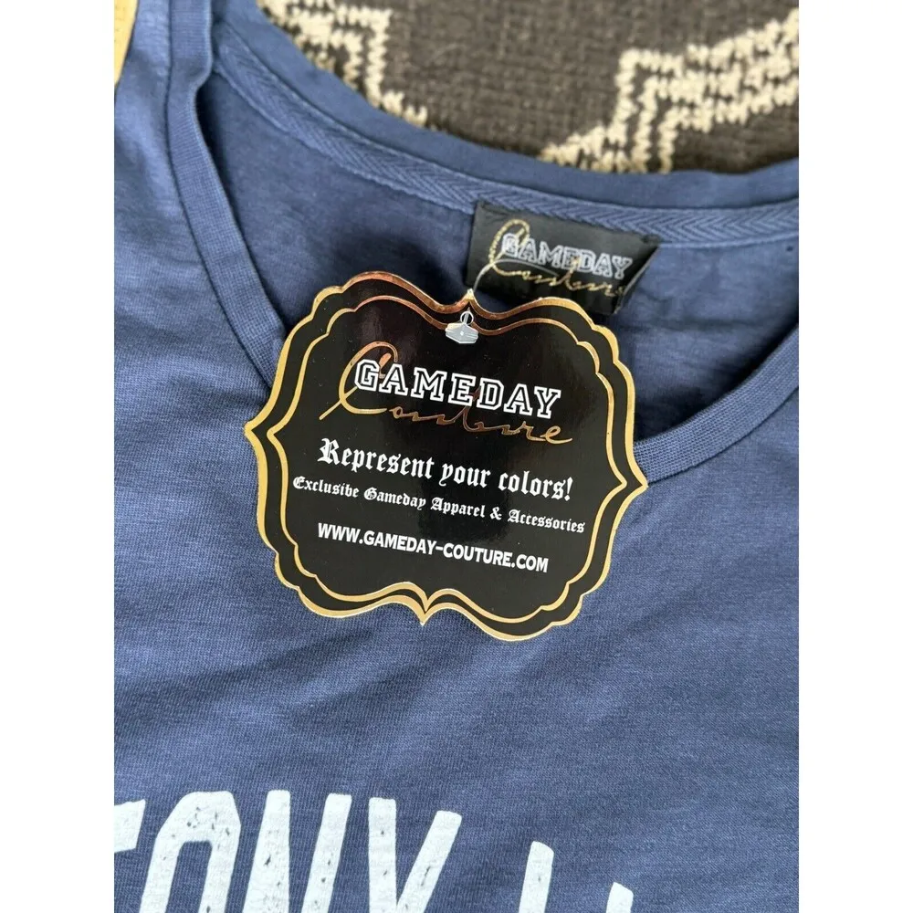 Penn State Nittany Lions Gameday Couture Tunic Navy Size Large Cotton Navy Blue - Image 8