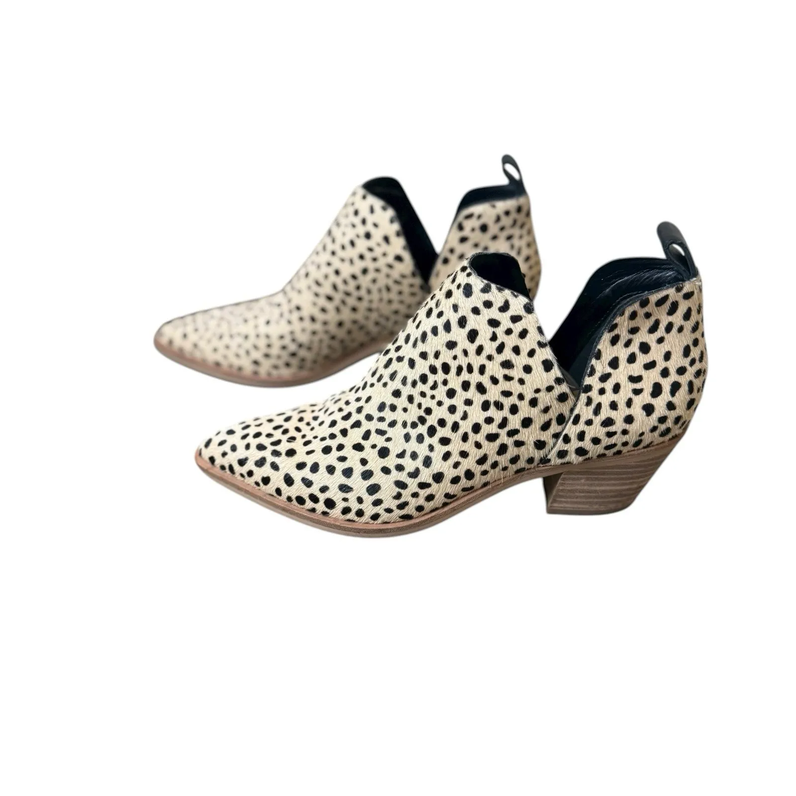 Dolce Vita Cow Fur Leopard Print Slip - Image 6