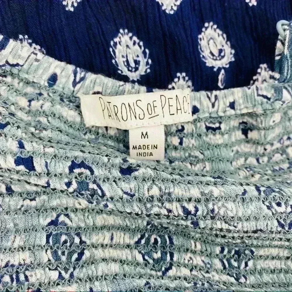 Patrons‎ of Peace Blue Paisley Maxi Dress Size M - Image 6