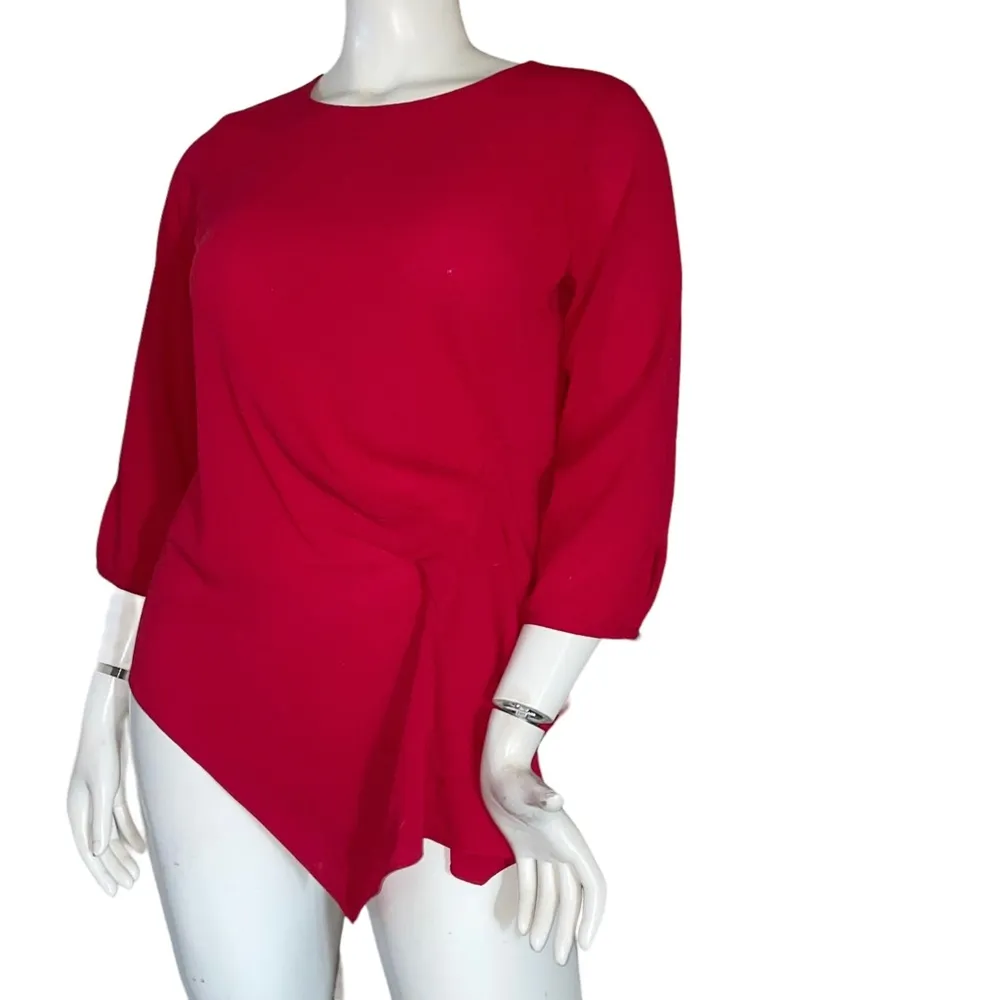 Status by Chenault draped side blouse Size L - Image 2
