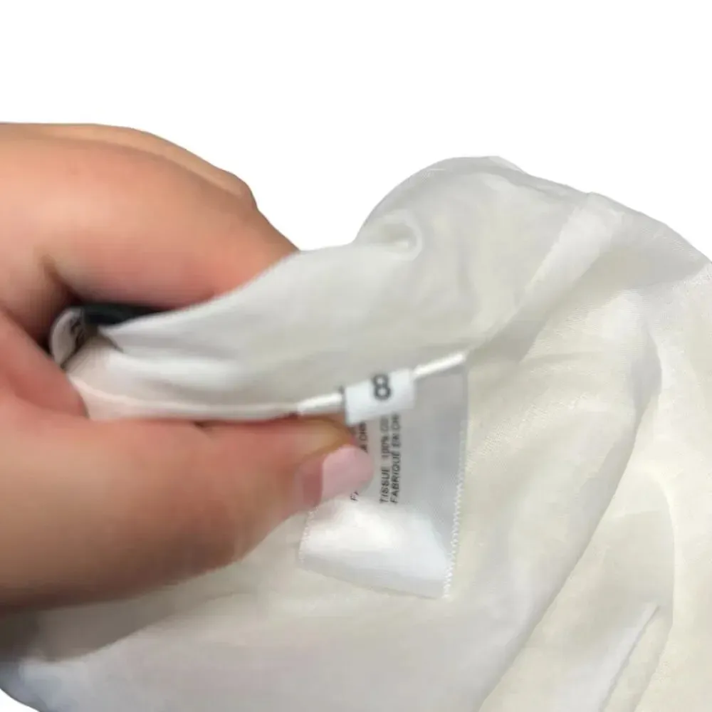 Proenza Schouler White‎ Label Smocked Poplin Midi-Dress White Size US 8 - Image 14