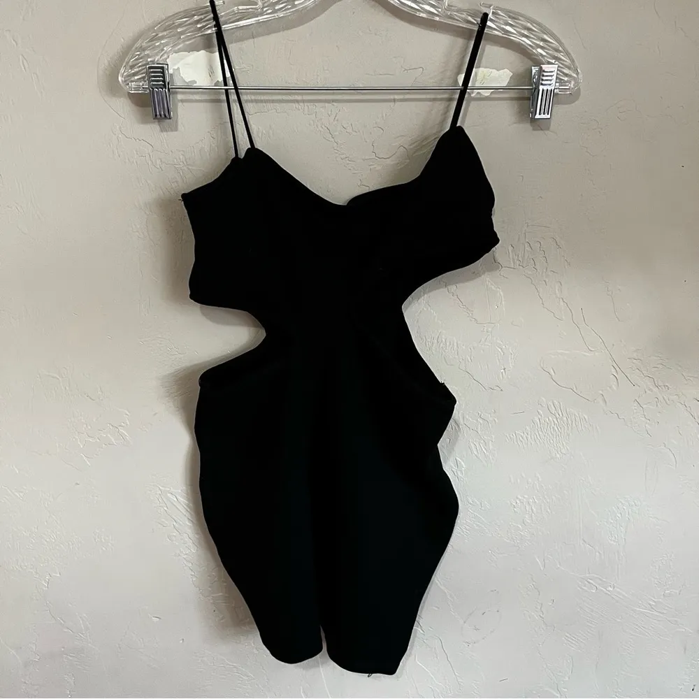 Zara Black‎ Side Cutout Micro Mini Dress - Image 5