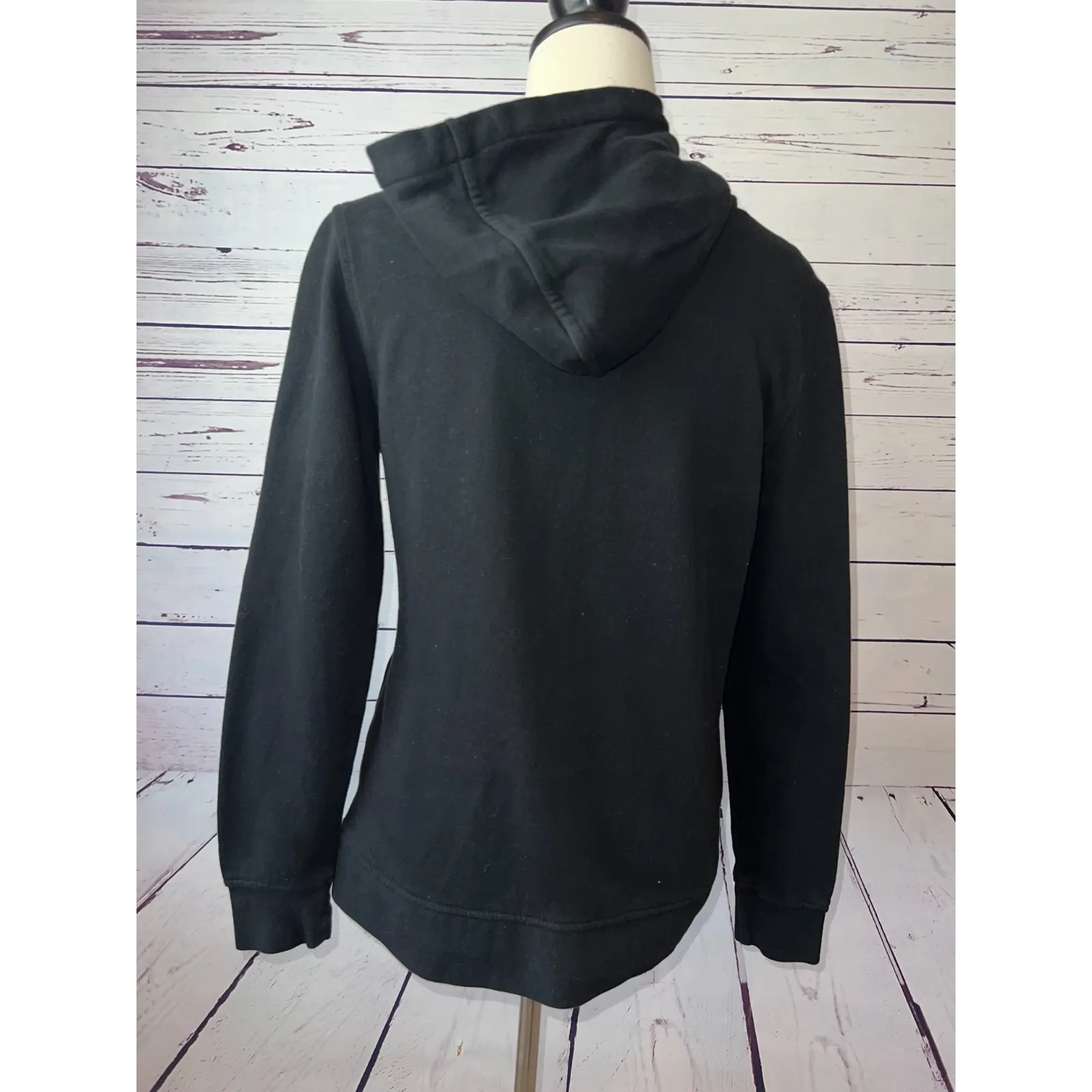 Fox Racing Hoodie Sweatshirt Pullover Hooded Shirt Black Pockets Medium Moto - Image 2