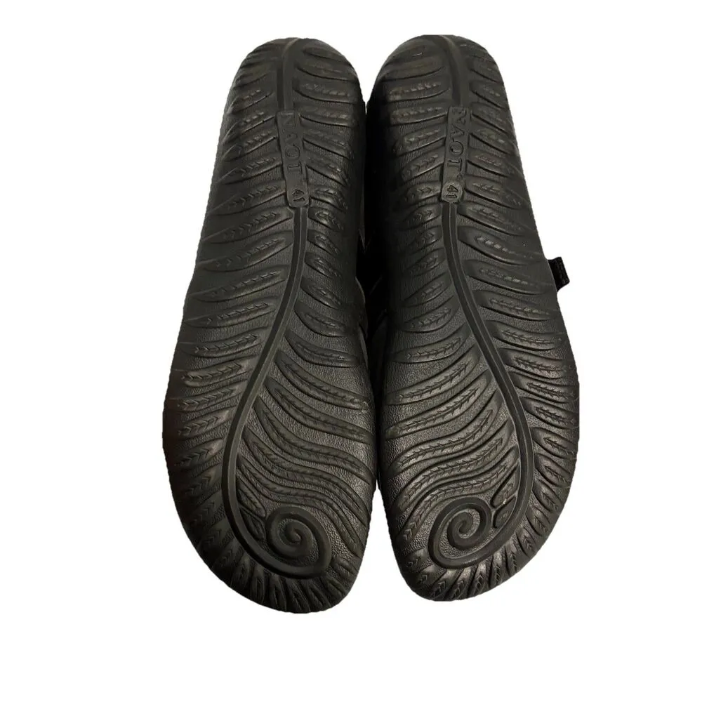 Naot Tane Loafer Shoes Sz 10 Black Leather Comfort Buckle Detail Work Dress Shoe - Image 6