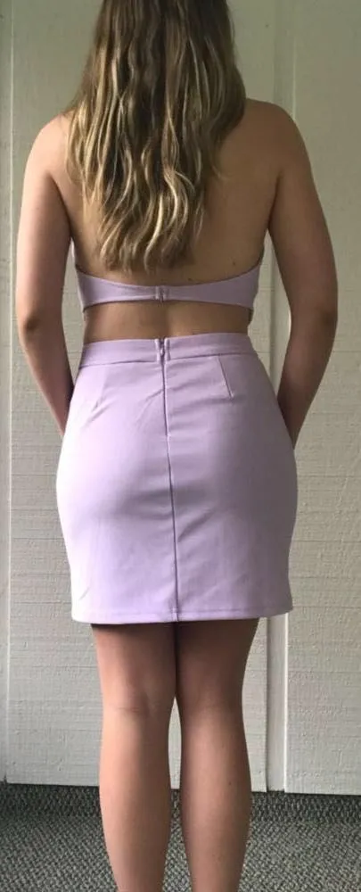 Tobi Lilac Halter Dress - Image 2