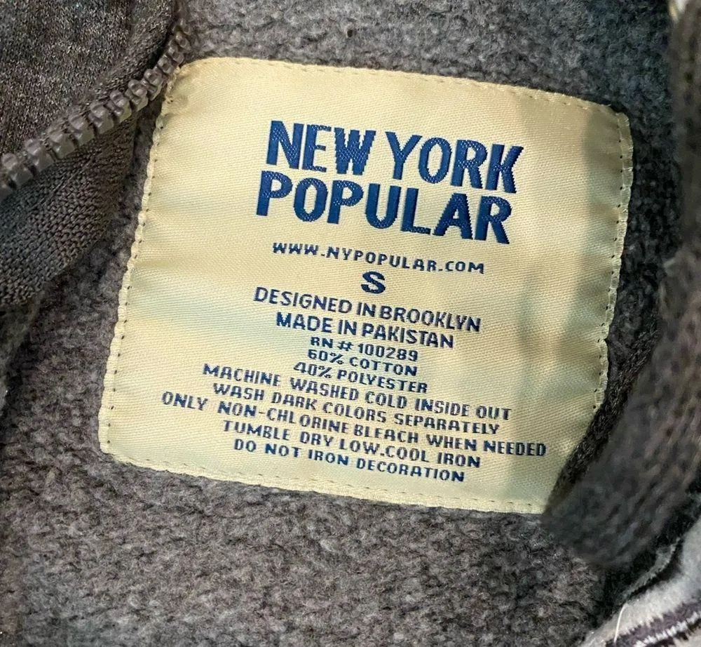 Boston travel destination graphic hoodie full zip sweatshirt gray Small - Image 4