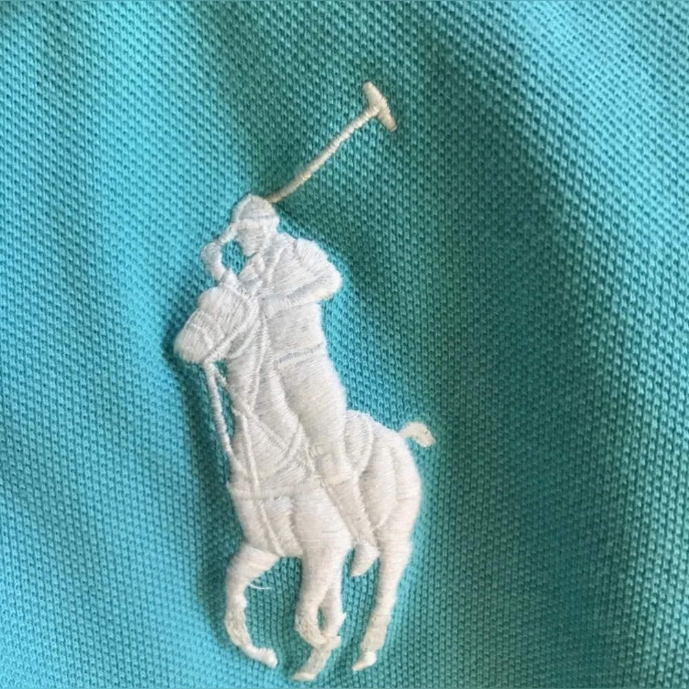 Ralph Lauren Woman’s Polo Shirt Blue Collar Short Sleeve Size M (FITS LIKE S) - Image 3