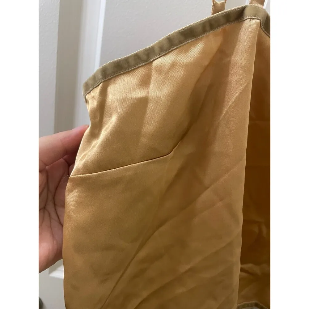 Vintage Victoria's Secret STAINS Cami Camisole Champagne Scoop Neckline L - Image 2