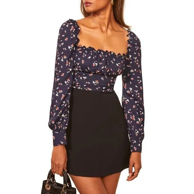 ✨REFORMATION Matteo Square Neck Long Sleeve 2 Blouse✨ - Image 2