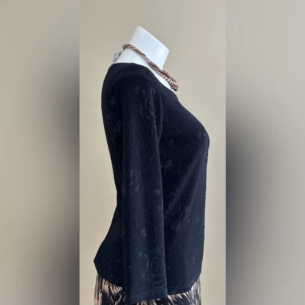BlackRose Design Vintage Brocade Long Sleeve Top Good Condit… - Image 3