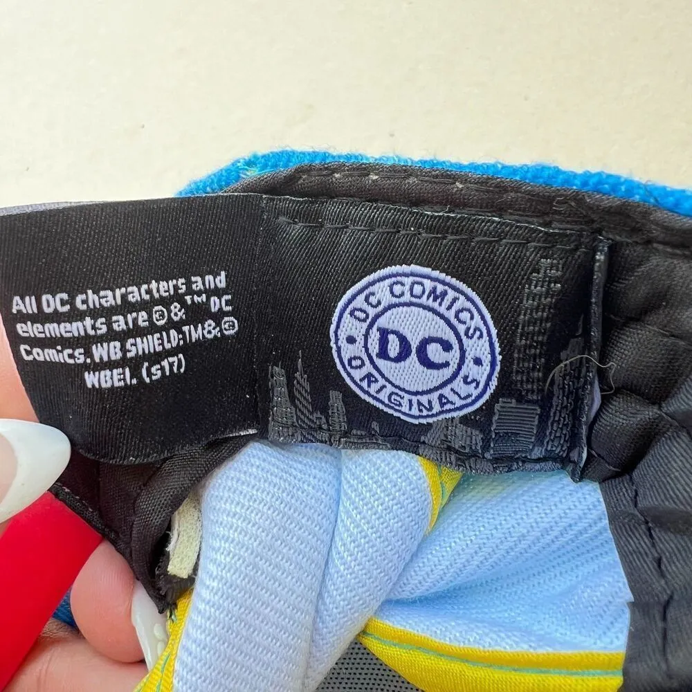 Wonder woman comic DC baseball hat blue red adjustable snapback character. - Image 3