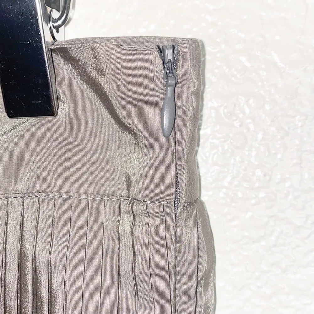 Mikarose Gray Pleated NWT A Line Career Skirt - Image 3