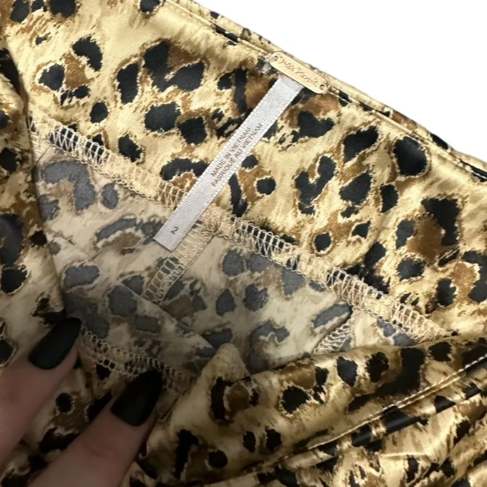 Free People Mobwife Leopard Print Mini Skirt bm - Image 6