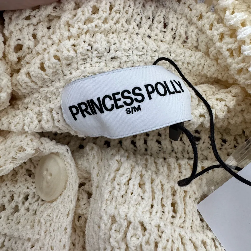 Princess Polly Tuscon Crochet Sweater S/M NWT - Image 2