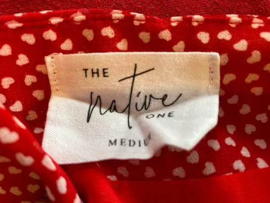 Native One Red Heart Skirt Size M - Image 9