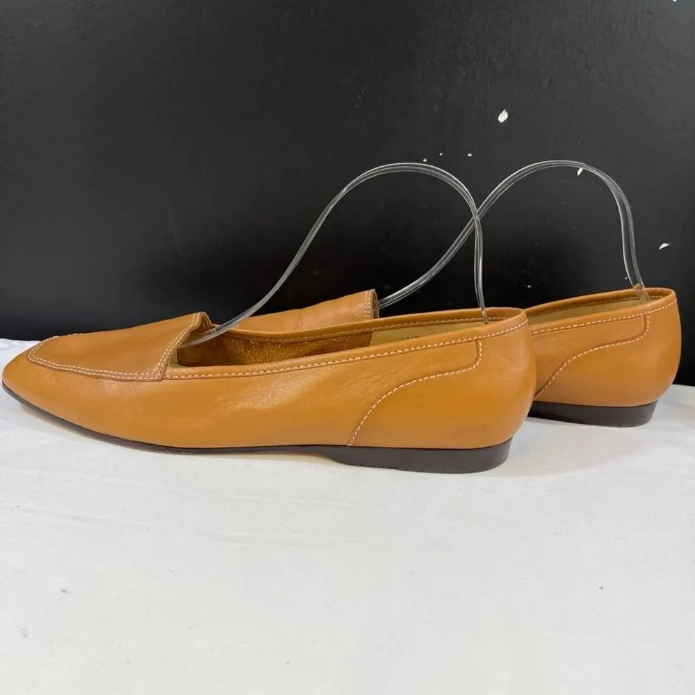 Enzo Angiolini Liberty Womens Tan Leather Loafers Size 9.5M SKU 6470 - Image 4