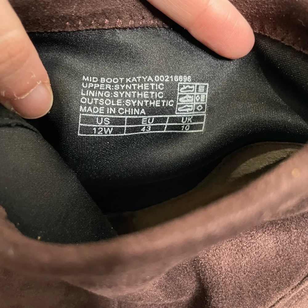 City Chic NWOB Brown Katya Mid Bow Tie Back Bootie 43/12 - Image 6