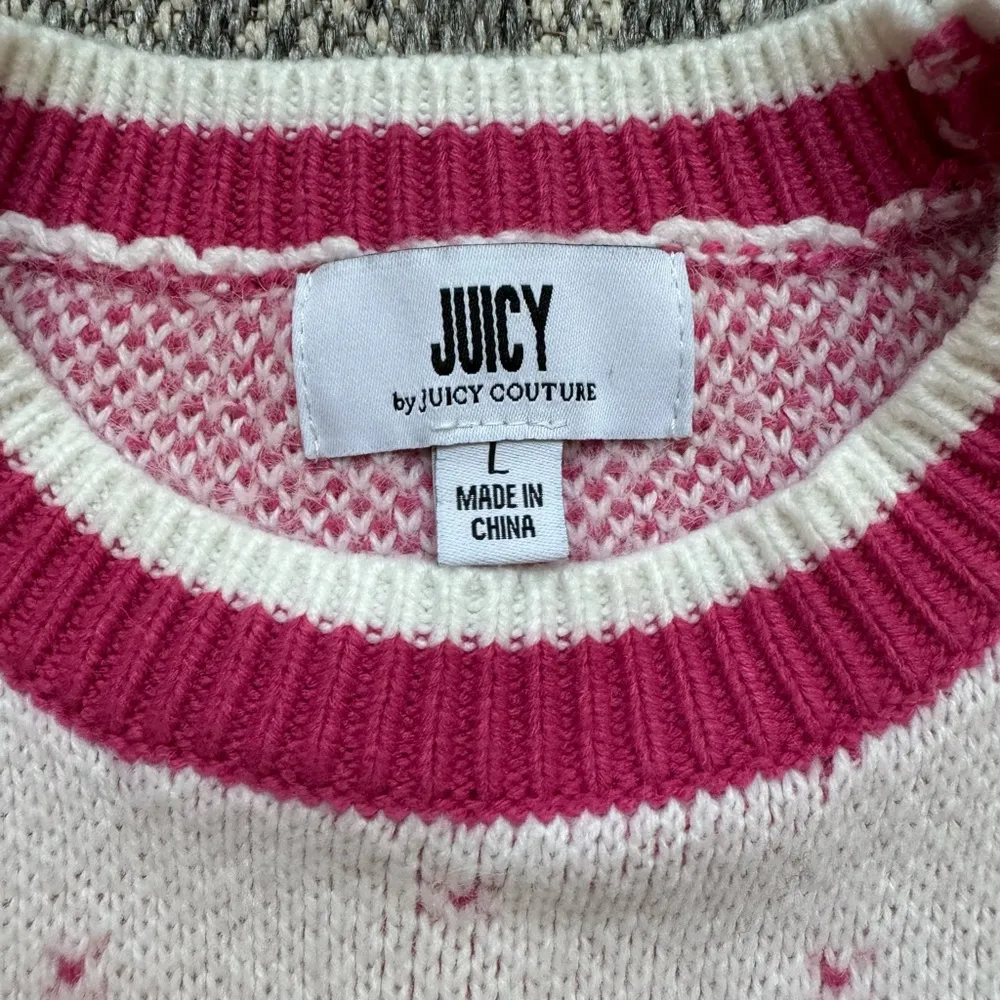 JUICY COUTURE Crew Neck Long Sleeve Pullover Sweater - Large - Image 6