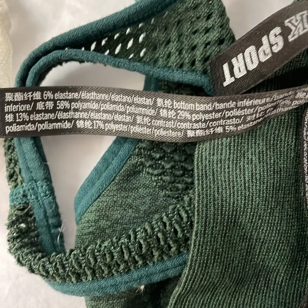 Victoria Secret Pink Green Sports bra - Image 6